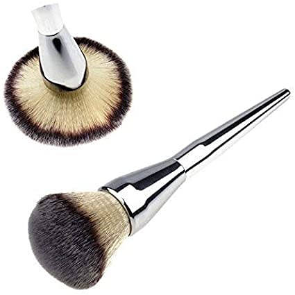 Lele® Professional Face Blush Powder Makeup Brush - Soft Synthetic Bristles, Silver Handle - Perfect for Contouring, Highlighting & Everyday Makeup Application