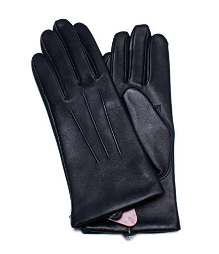Dents Women's Emma Classic Hairsheep Leather Gloves - Navy Blue | Winter Fashion, Driving & Formal Wear Accessories