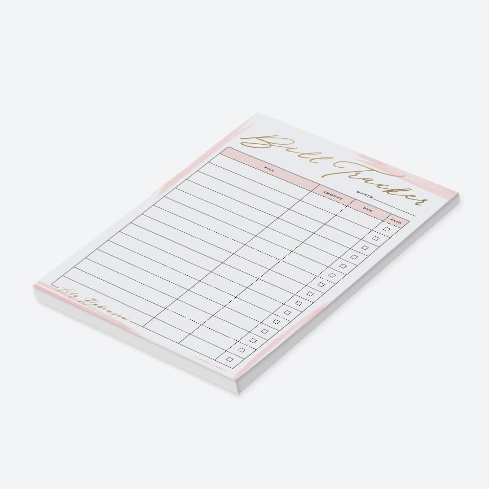 Budget Planner Notepad Set - Monthly Bill Tracker & Financial Organizer - 8.5