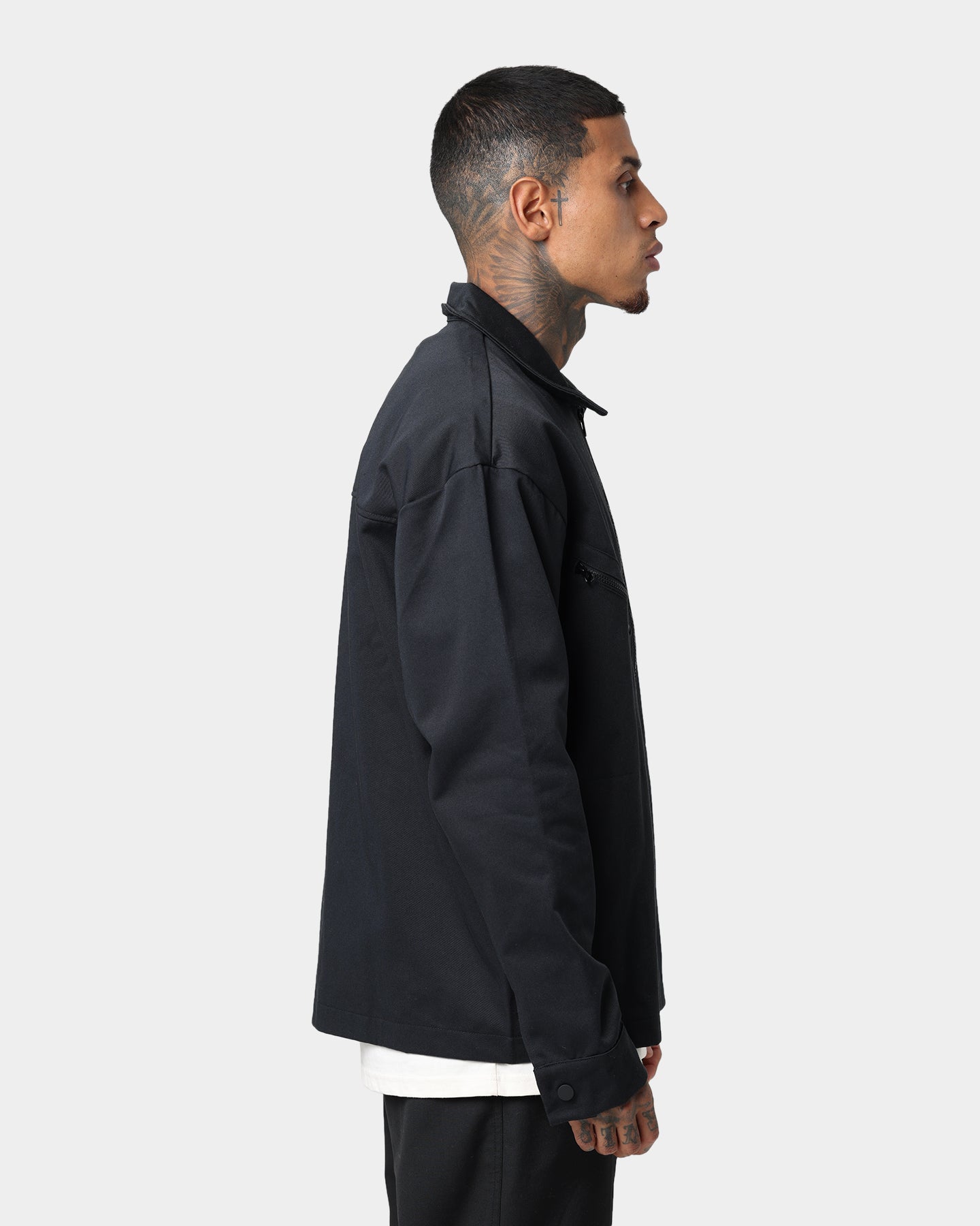 Adidas Trefoil Twill Blouson Jacket for Men - Classic Black Windbreaker with Iconic Logo | Perfect for Outdoor Sports, Casual Wear & Street Style Fashion