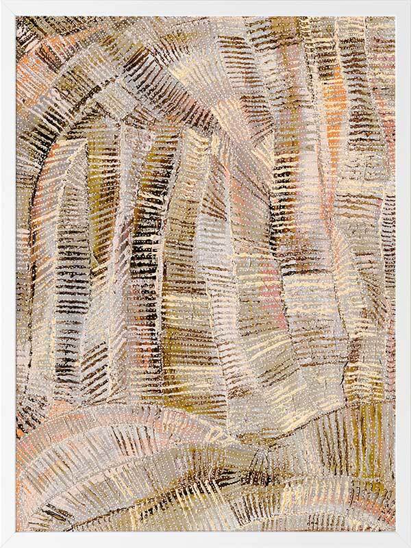 Dhala Bu Nya Neutral Framed Art Print - Modern Abstract Wall Decor for Living Room, Bedroom & Office - Perfect for Home Decor & Gift Giving