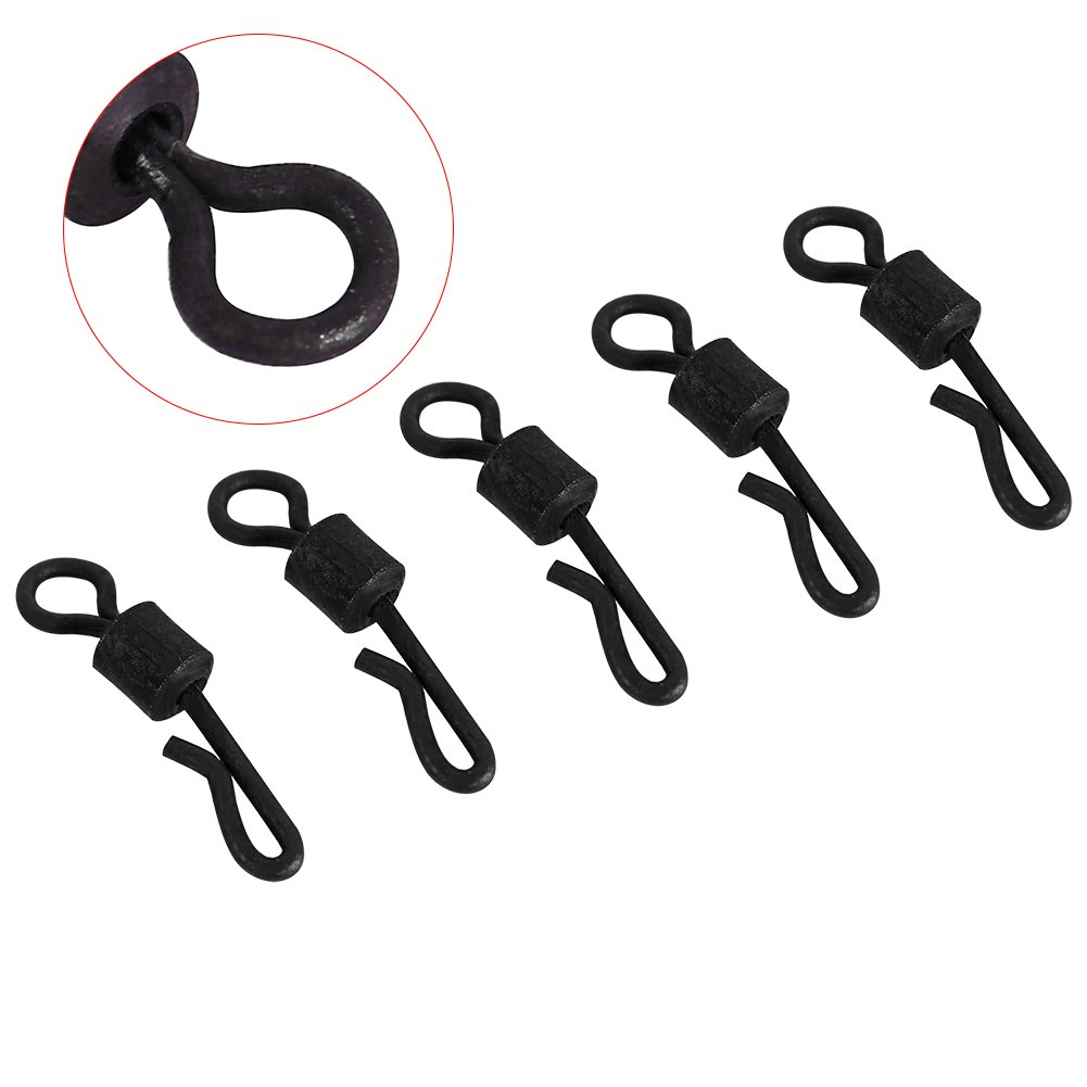 VGEBY 25pcs Barrel Fishing Swivels - Size 3 Rolling Ball Bearing Swivel for Saltwater & Freshwater Fishing - Durable Fishing Tackle for Bass, Trout & Walleye (Great for Boat, Pier & Shore Fishing)