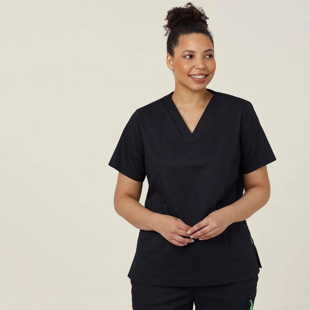 Next Generation Antibacterial Active Florence Scrub Top - Breathable Medical Uniform for Nurses & Healthcare Professionals - Perfect for Hospitals, Clinics & Long Shifts