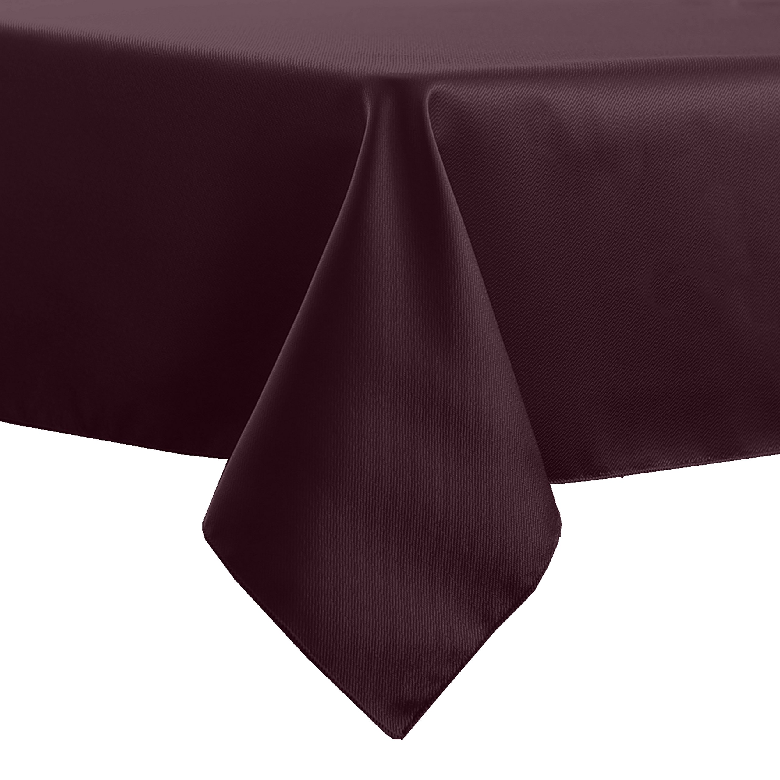 Burgundy Red Herringbone Tablecloth 54x54 Inch for Dining & Parties