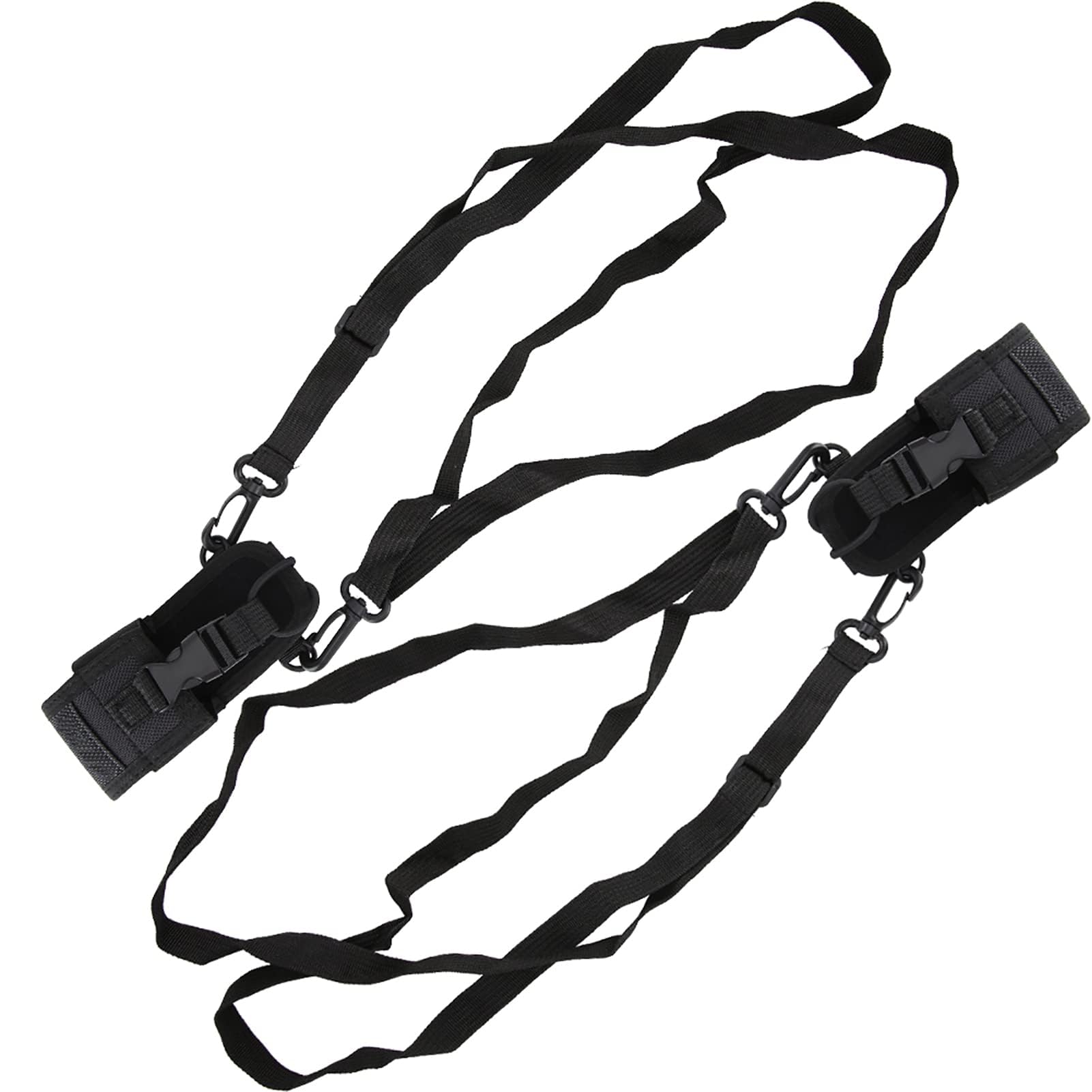 2-Pack Durable Radio Holder & Walkie Talkie Case with Adjustable Shoulder Strap - Universal Pouch for Two-Way Radios, GPS Devices & Phones - Perfect for Construction, Security & Outdoor Adventures