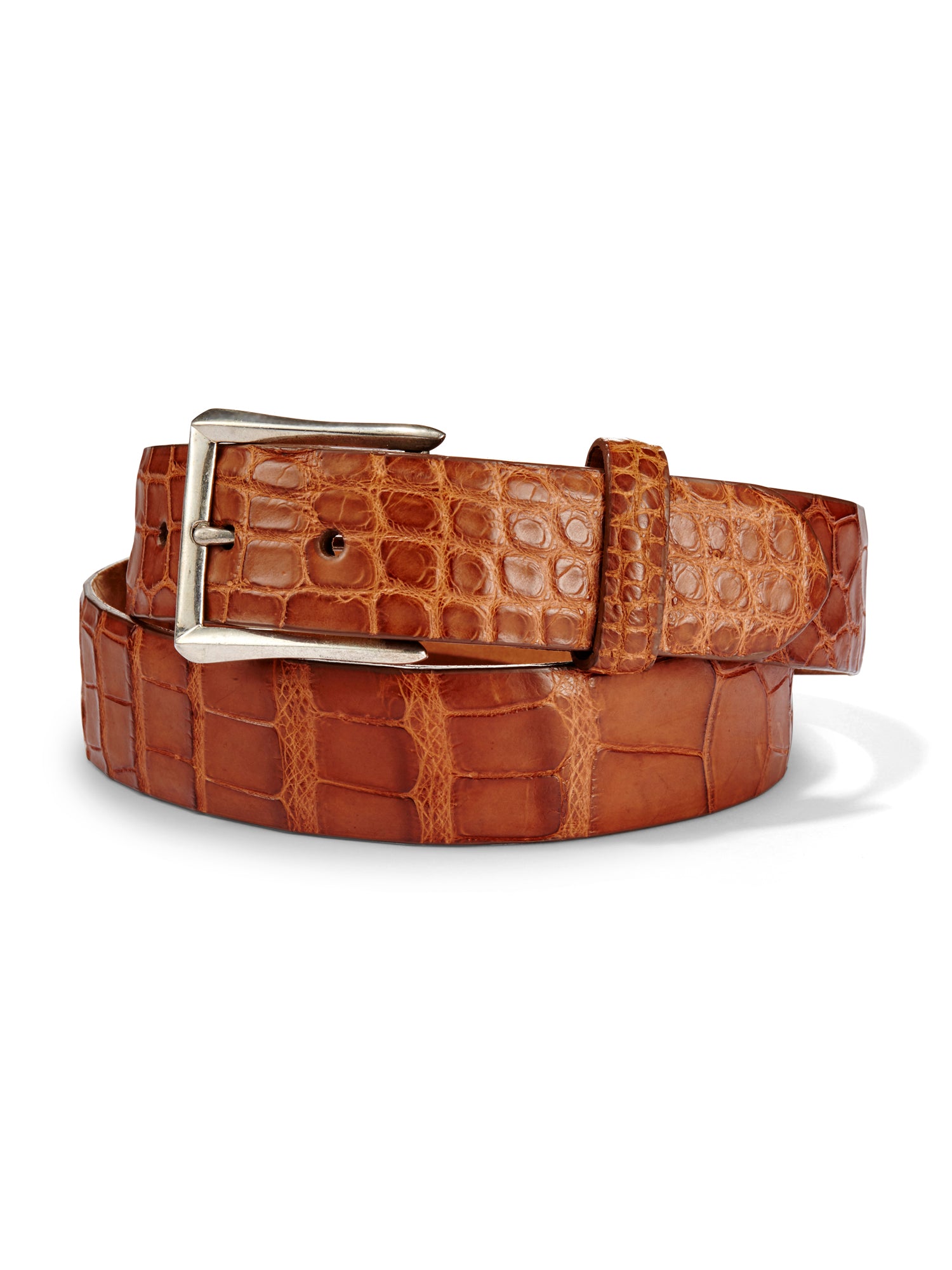 Gavin Matte Gator Belt - Genuine Alligator Skin Dress Belt for Men - Premium Leather Belt for Business, Formal & Casual Wear - Perfect for Office, Wedding & Everyday Use