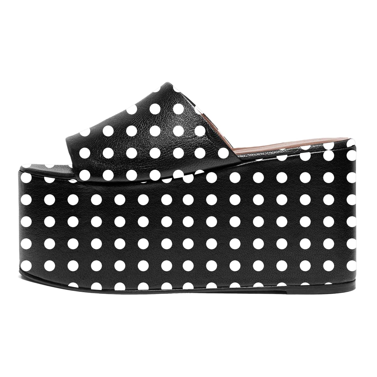 YDN Women's Super Thick Platform Wedge Heel Sandals - Open Toe Summer Slide Slippers for Casual Wear | Perfect for Beach, Vacation & Everyday Comfort