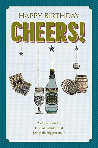 Happy Birthday Greeting Card for Men - Beer & Alcohol Themed Celebration Card - Perfect for Parties, Gifts & Special Occasions