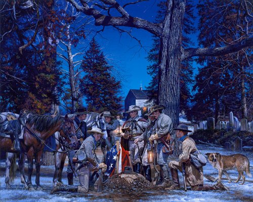 John Paul Strain - Ranger Farewell Artist's Proof on Paper | Western Art Print for Home & Office Decor | Perfect for Cowboy Theme Rooms, Western Collectors, and Art Enthusiasts