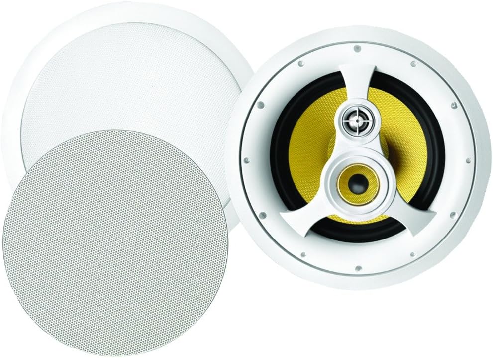 B.I.C. VK 310C In-Ceiling Speaker - High-Quality Home Theater & Background Music System for Living Room, Bedroom, or Office