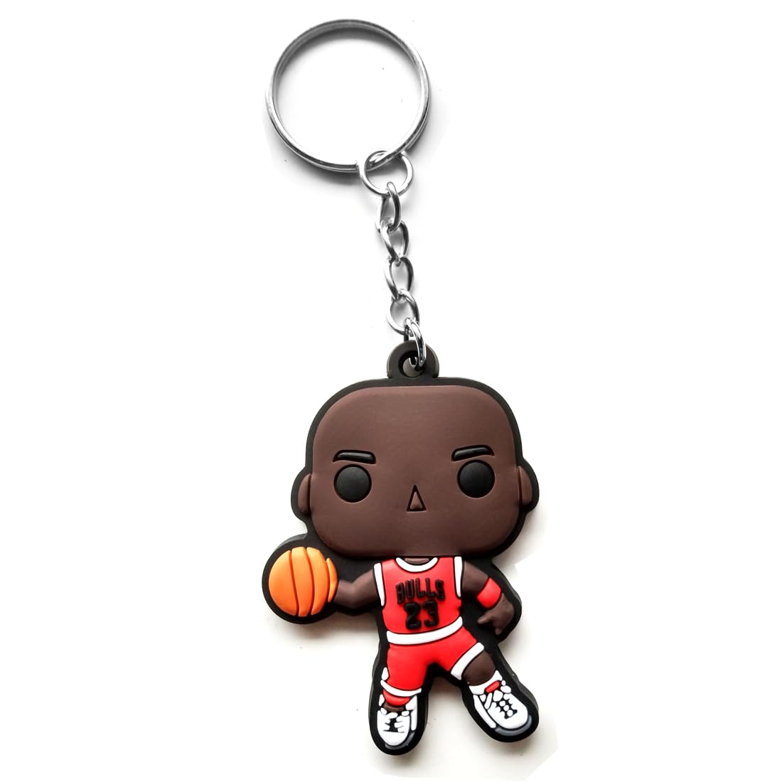 Michael Jordan Basketball Keychain - Mini Sports Retro Key Ring for Fans - Perfect for Keys, Backpacks, and Basketball Enthusiast Gifts