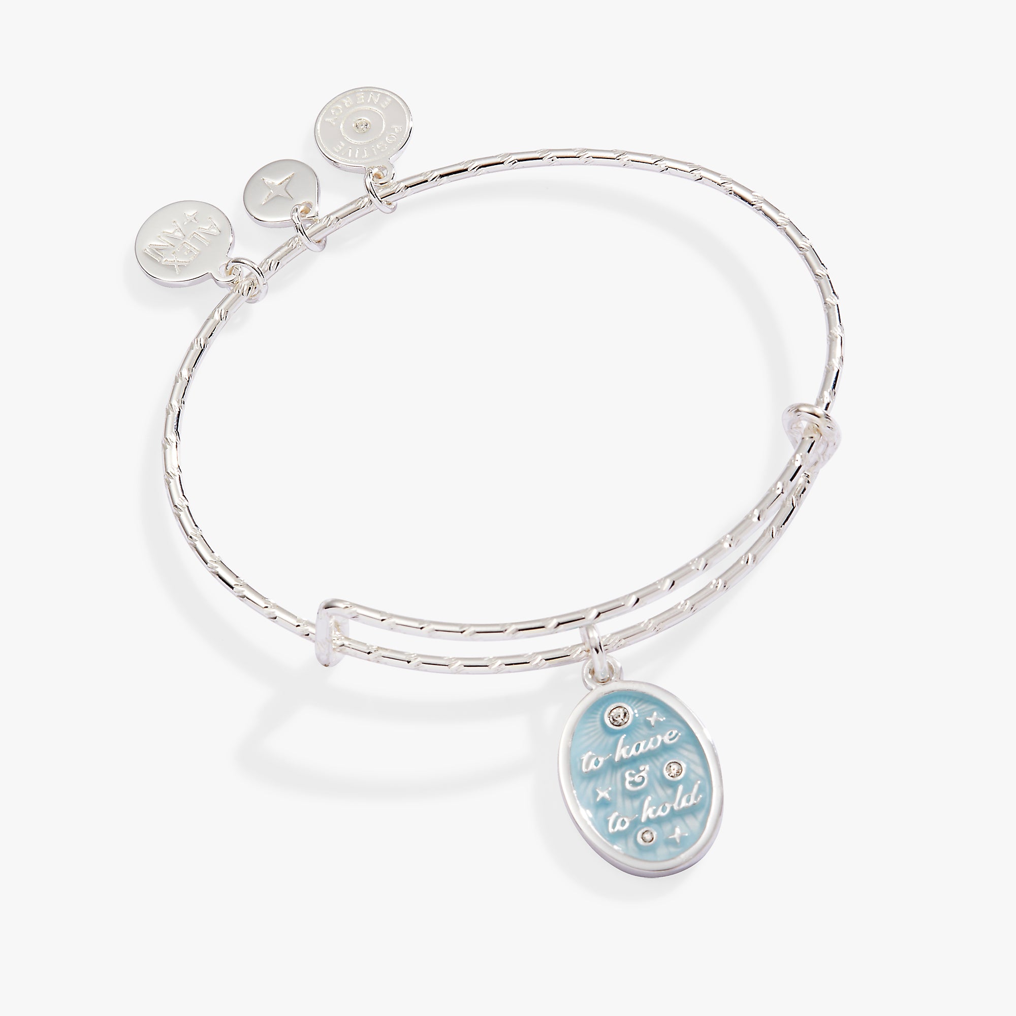 Elegant 'To Have And To Hold' Wedding Bangle - Sterling Silver Bridal Bracelet for Bride, Engagement & Anniversary Gift - Perfect for Ceremonies, Photos & Special Occasions