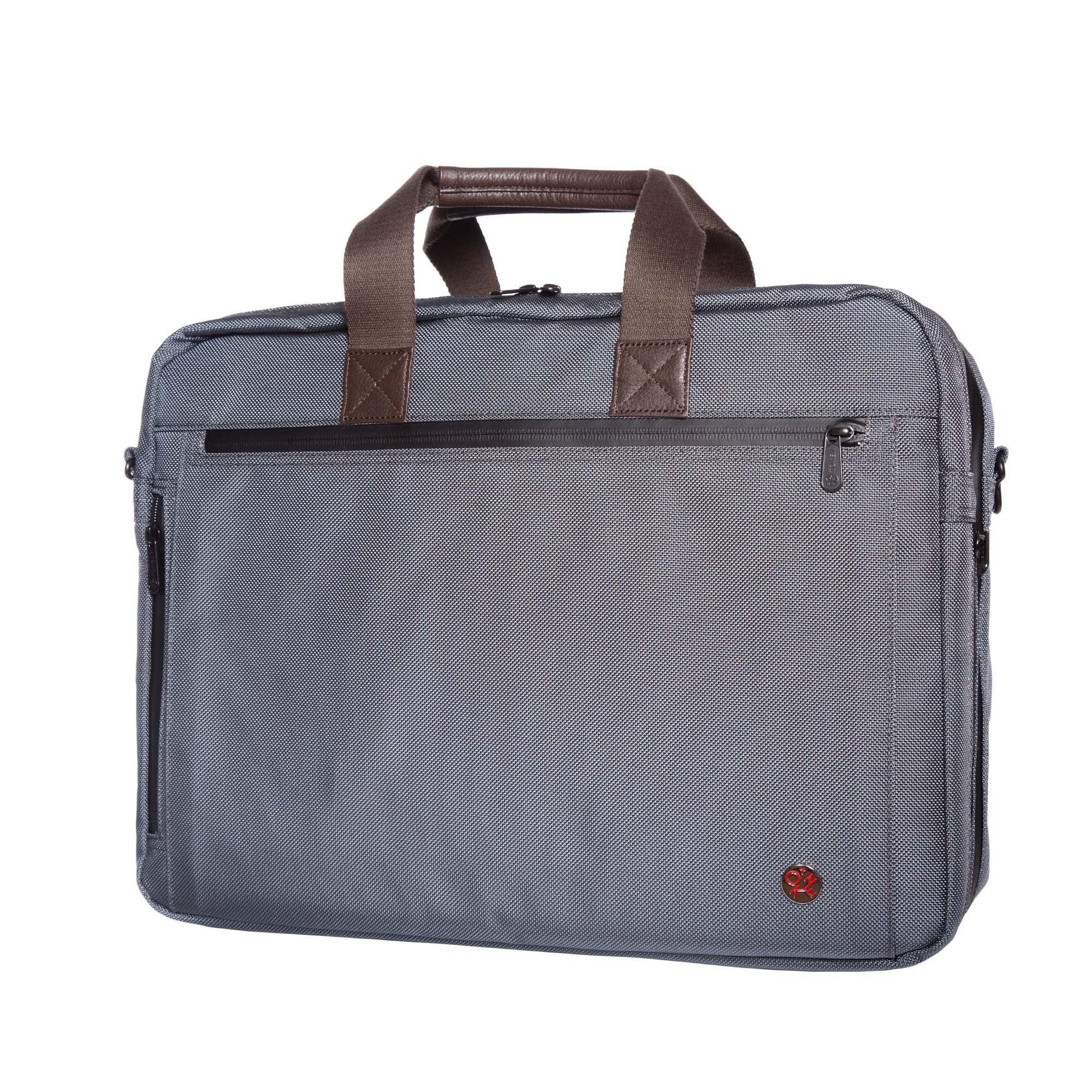 Premium Lawrence Laptop Bag with Back Zipper - Large Gray Business Backpack for Men & Women - Perfect for Office, Travel, and College Use