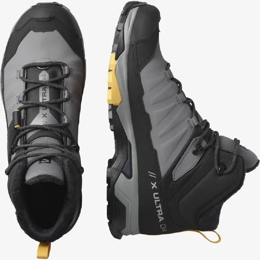 Salomon X Ultra Mid Winter Waterproof Hiking Boots for Men - Durable & Warm Snow Boots for Outdoor Adventures, Trail Running, and Winter Trekking