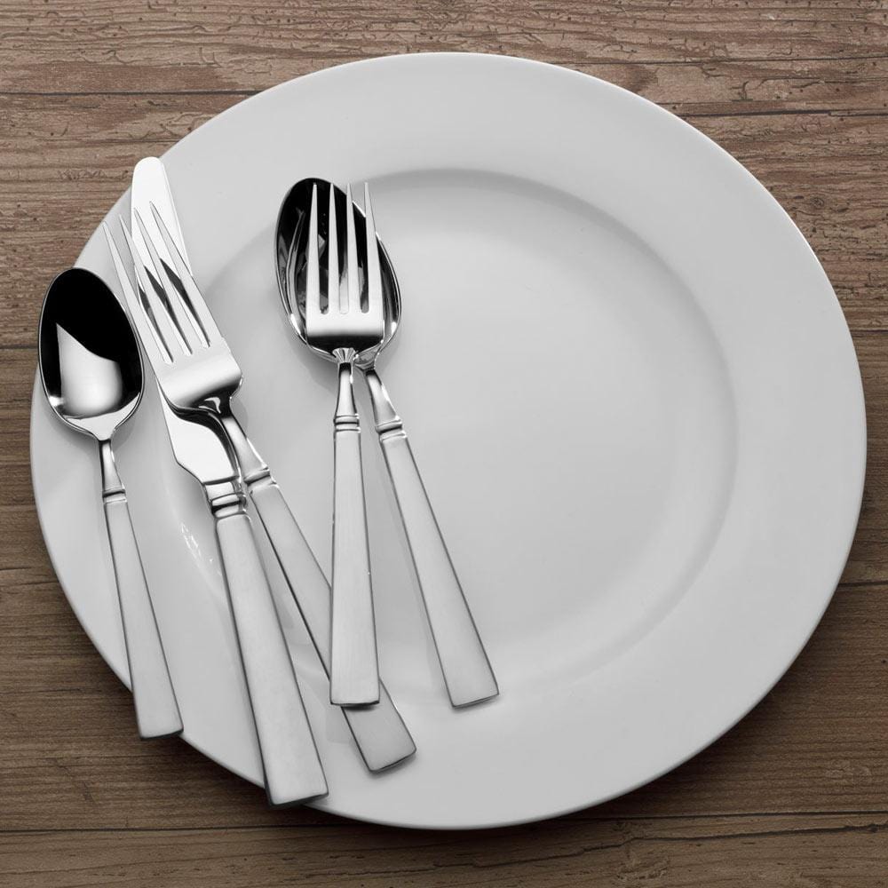 Simpatico 20-Piece Stainless Steel Flatware Set - Service for 4 People - Elegant Dining Utensils for Everyday Meals & Dinner Parties