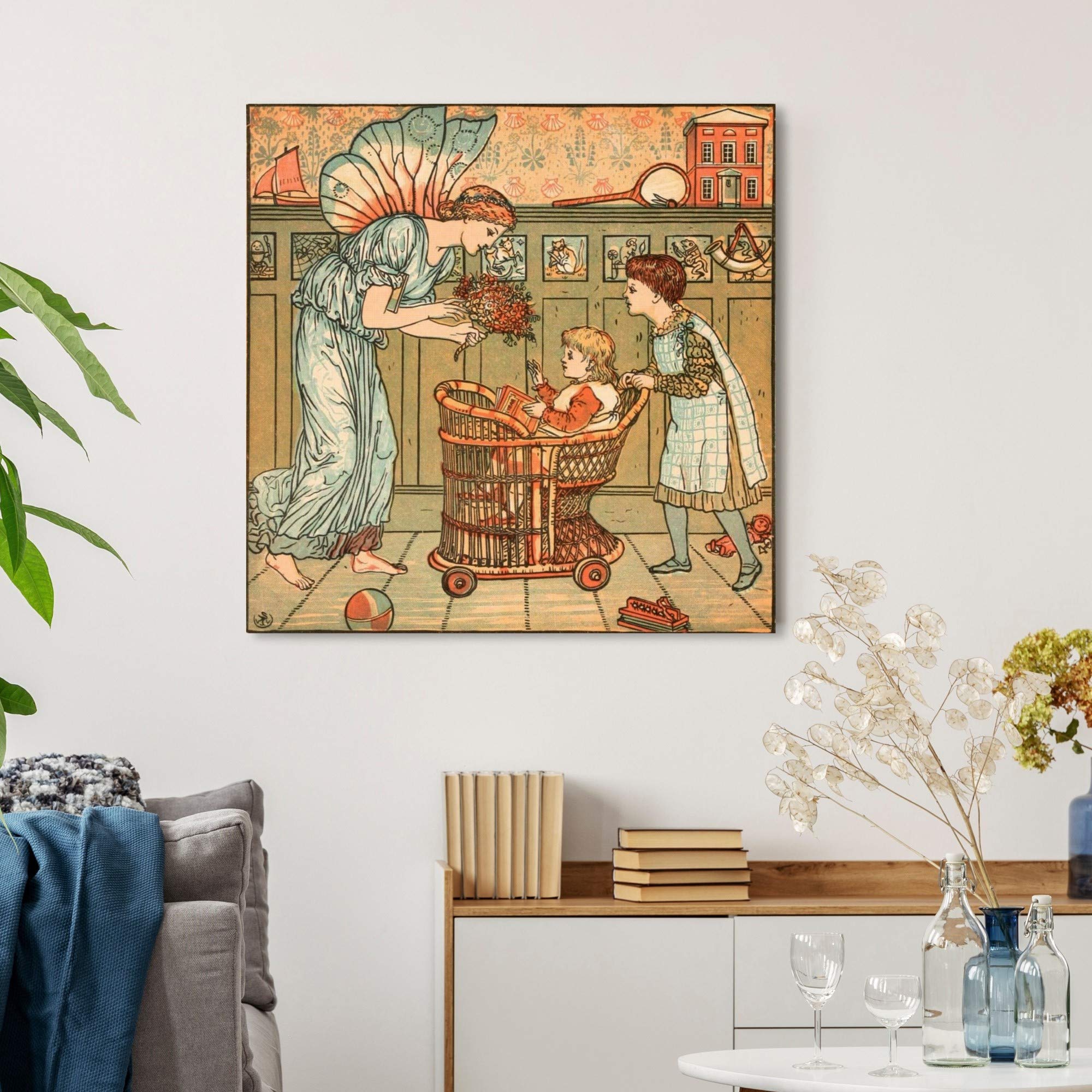 Oliver Gal Artist Co. 'Baby's Bouquet' Fantasy Wall Art Canvas Print - 24