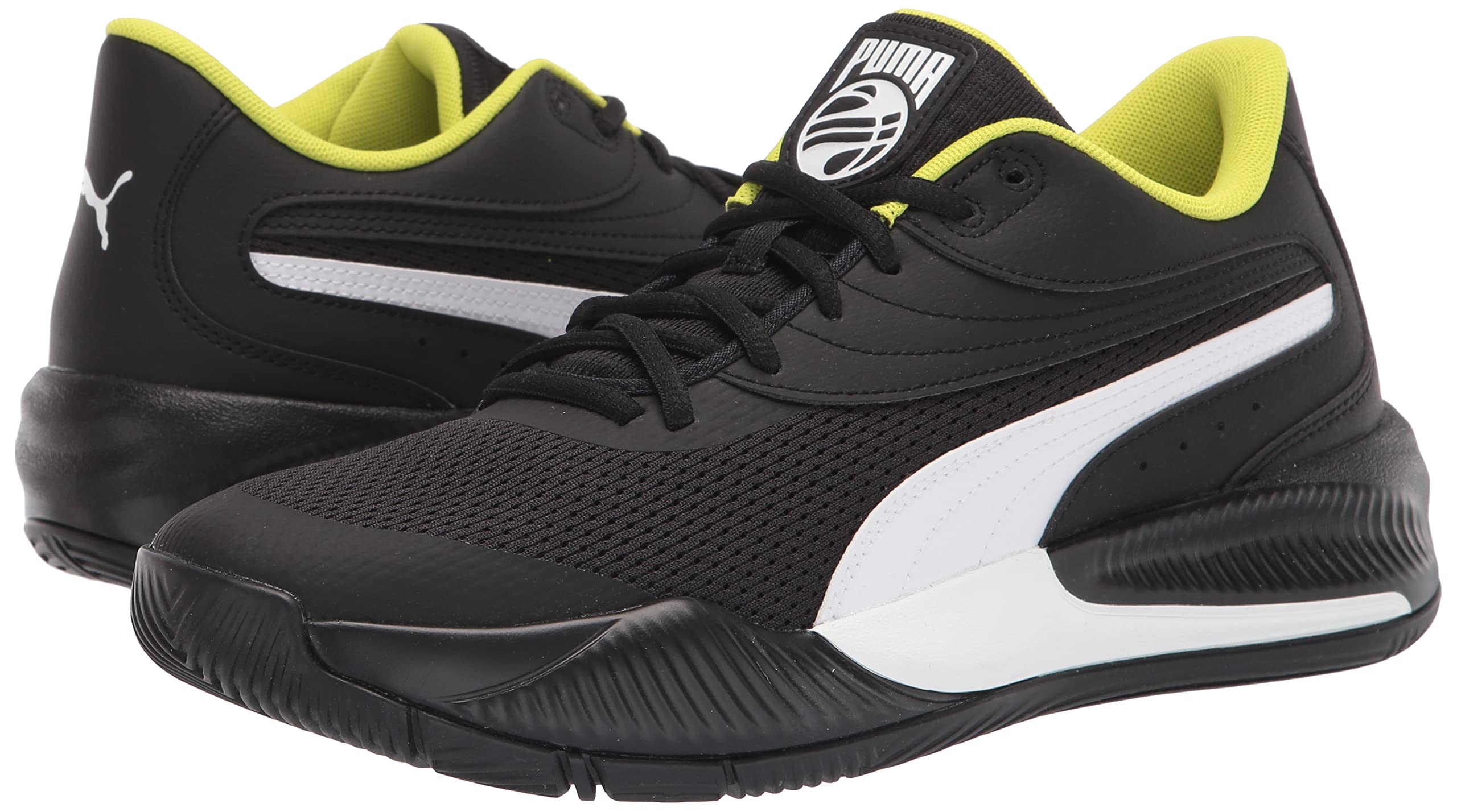 PUMA Triple Men's Basketball Shoes DM US - Black & White - High-Performance Sneakers for Basketball, Running & Casual Wear