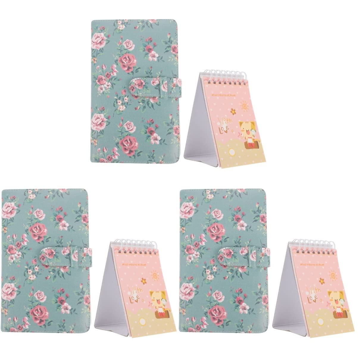 STOBOK 6-Piece Ticket Album Set - Scrapbook Organizer with Stamp Calendar Pages, Mini Tabletop Calendar for Film & Photo Collection | Perfect for Wedding, Baby Memories & Adventure Scrapbooking