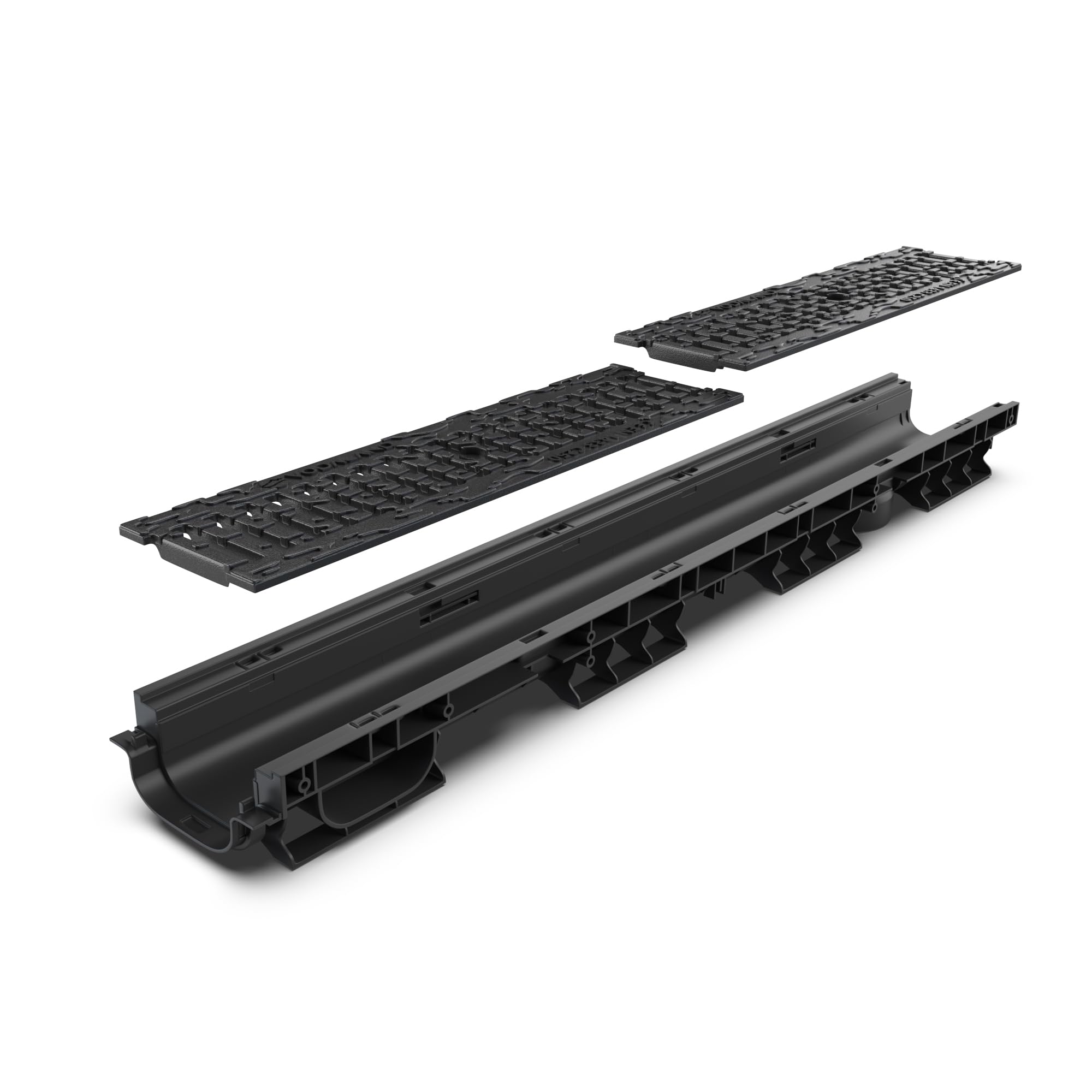 Vodaland 4 Inch Trench Drain Cast Iron Grate - Heavy Duty 3.2