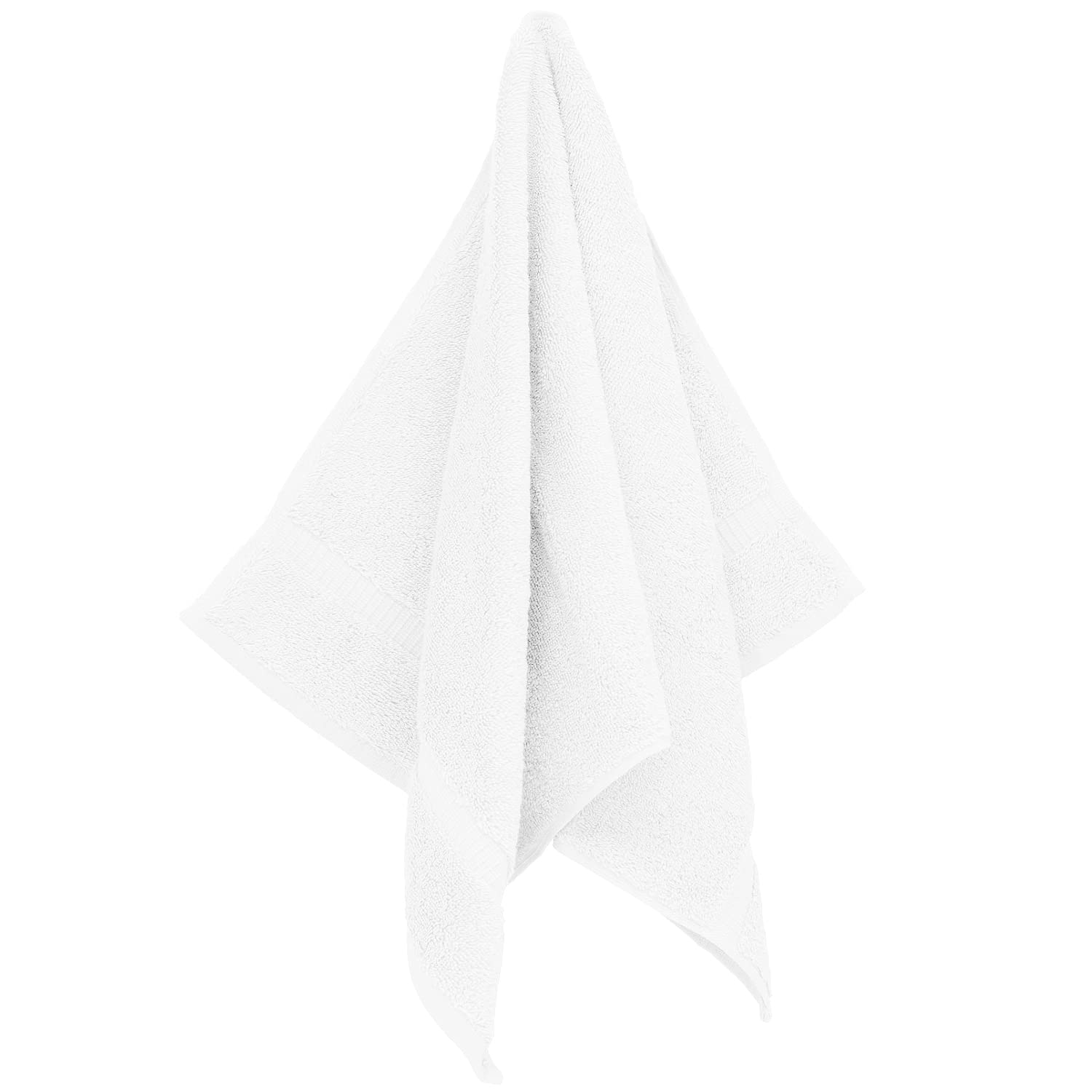 Personalized Monogrammed Hand Towels Set of 2 - 16x30 Inch Gold Embroidered 100% Turkish Cotton - Ultra Absorbent Soft Terry Bath & Kitchen Towels - Perfect for Guest Bathrooms, Spa Days & Luxury Home Decor (White Script)