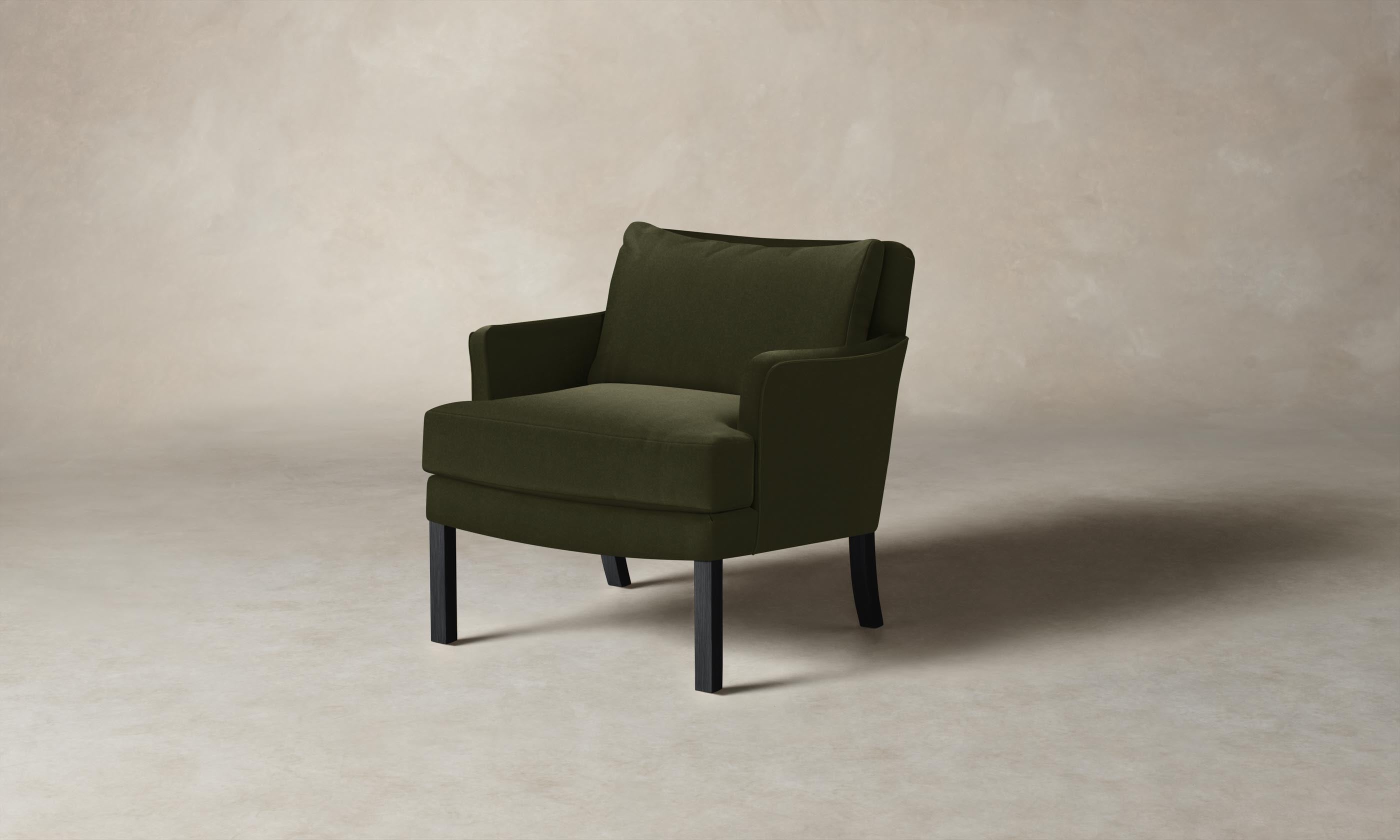 Kaye Chair - Premium Mohair Moss Upholstered Accent Chair for Living Room, Bedroom, or Office - Cozy & Stylish Seating Solution