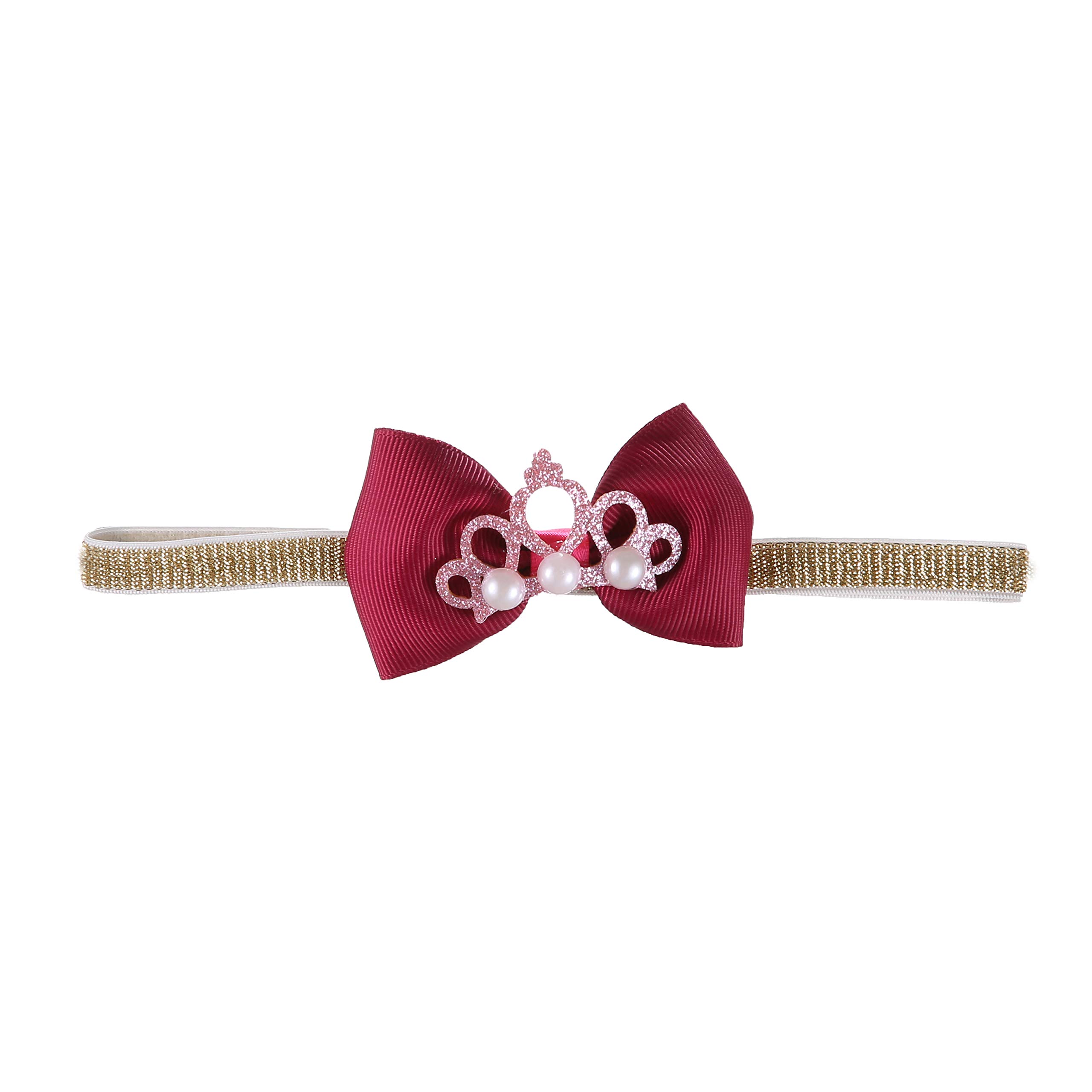 Baby Girls Bow Headbands Set - 6PCS Infant Toddler Hair Accessories for Newborn, Birthday, Photography & Party - Soft Elastic Headbands for Kids