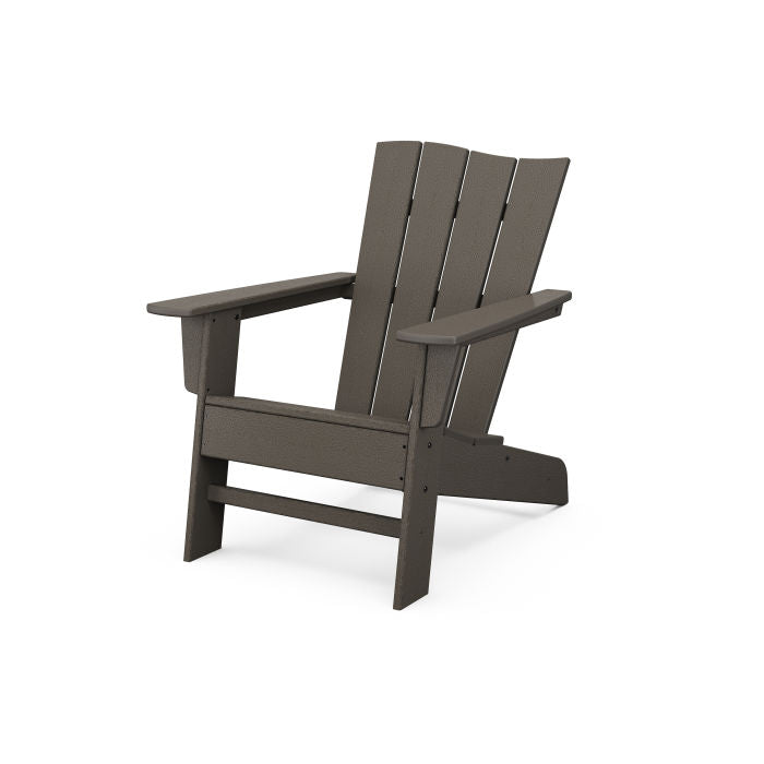 POLYWOOD Wave Chair Left - Durable Outdoor Adirondack Chair for Patio, Poolside & Garden - Weather-Resistant & Comfortable Seating Solution