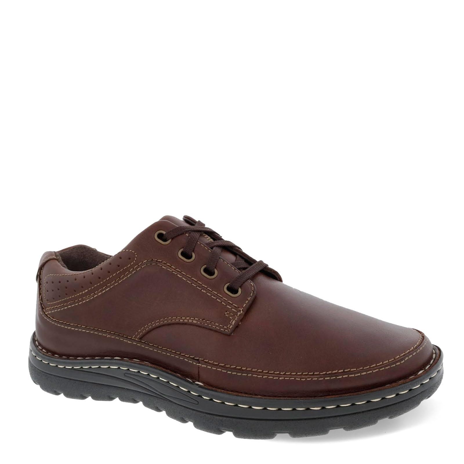 Drew Toledo II Men's Orthopedic Leather Loafers - Comfortable Wide Width (9 Wide) - Brandy Brown Color - Ideal for Work, Travel & Everyday Wear