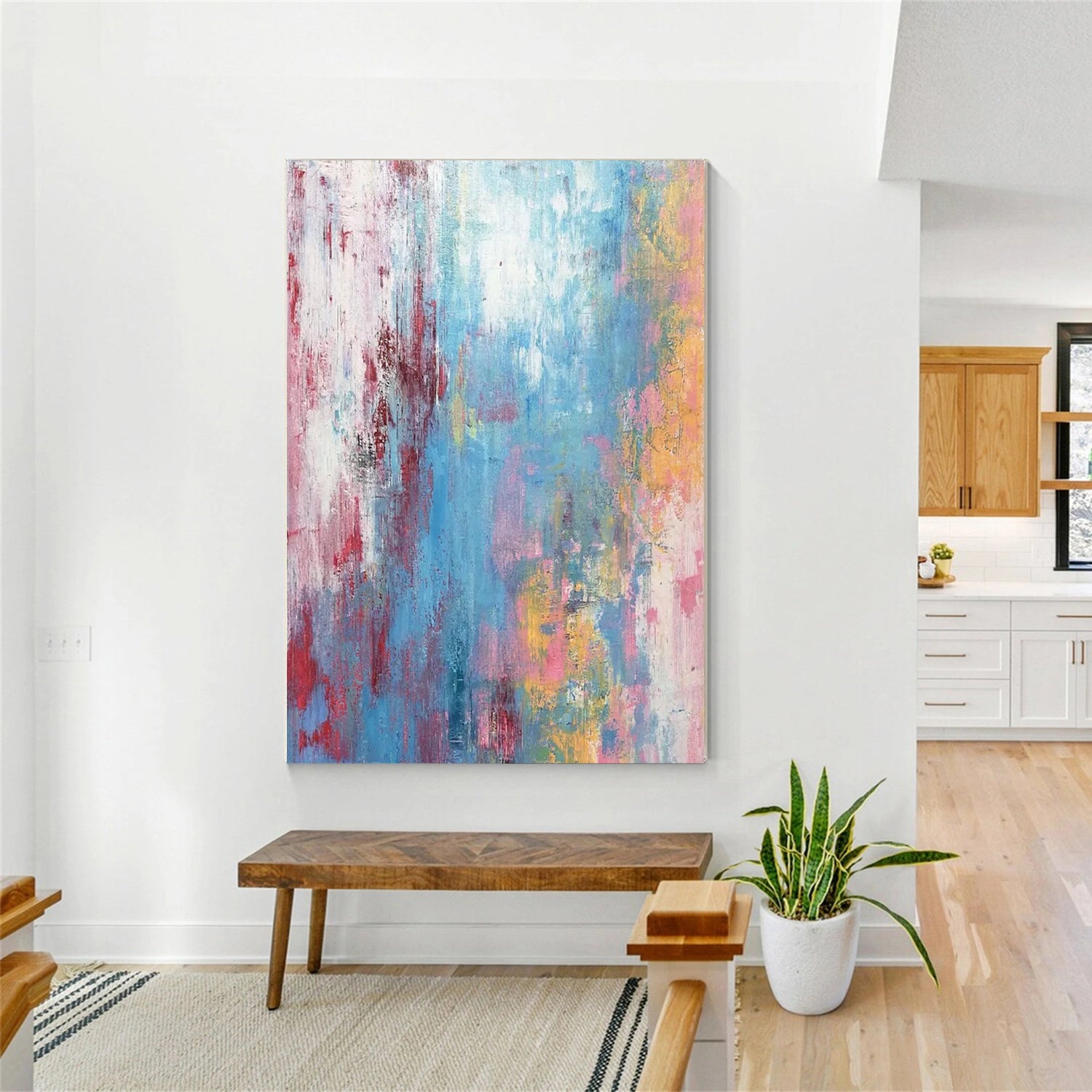 Vibrant Abstract Wall Art Painting #AB471 - Modern Home Decor for Living Room, Bedroom & Office