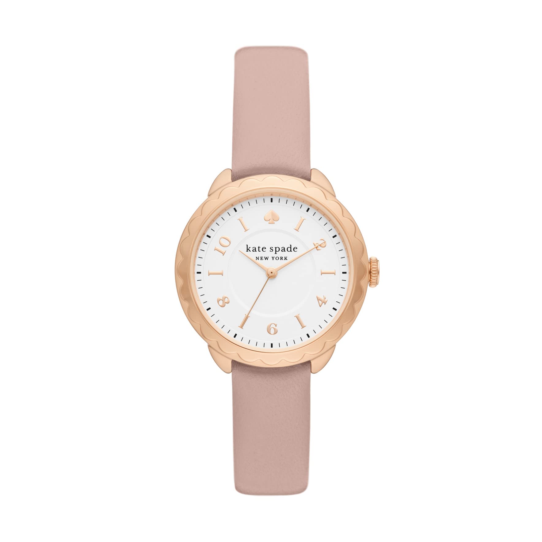 Kate Spade New York Women's Morningside Stainless Steel Scallop Top Ring Quartz Watch - Elegant Fashion Watch for Women, Perfect for Office, Party & Everyday Wear