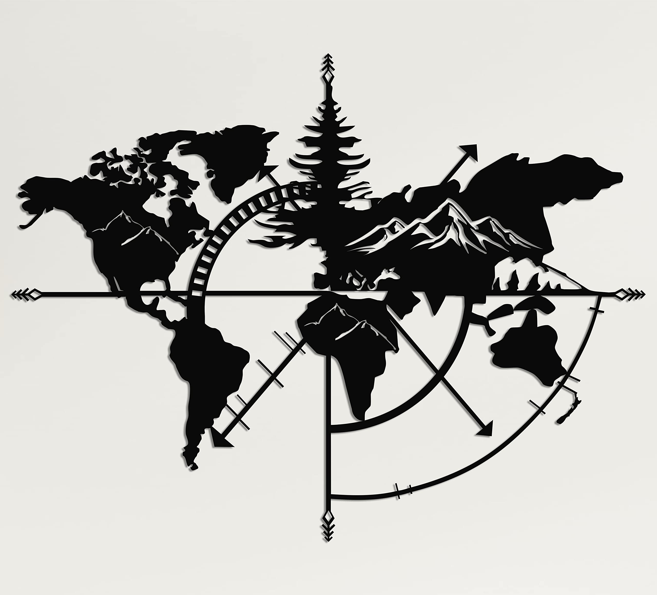 DEKADRON Metal Wall Art - Tree of Life Family Tree Decor - 47