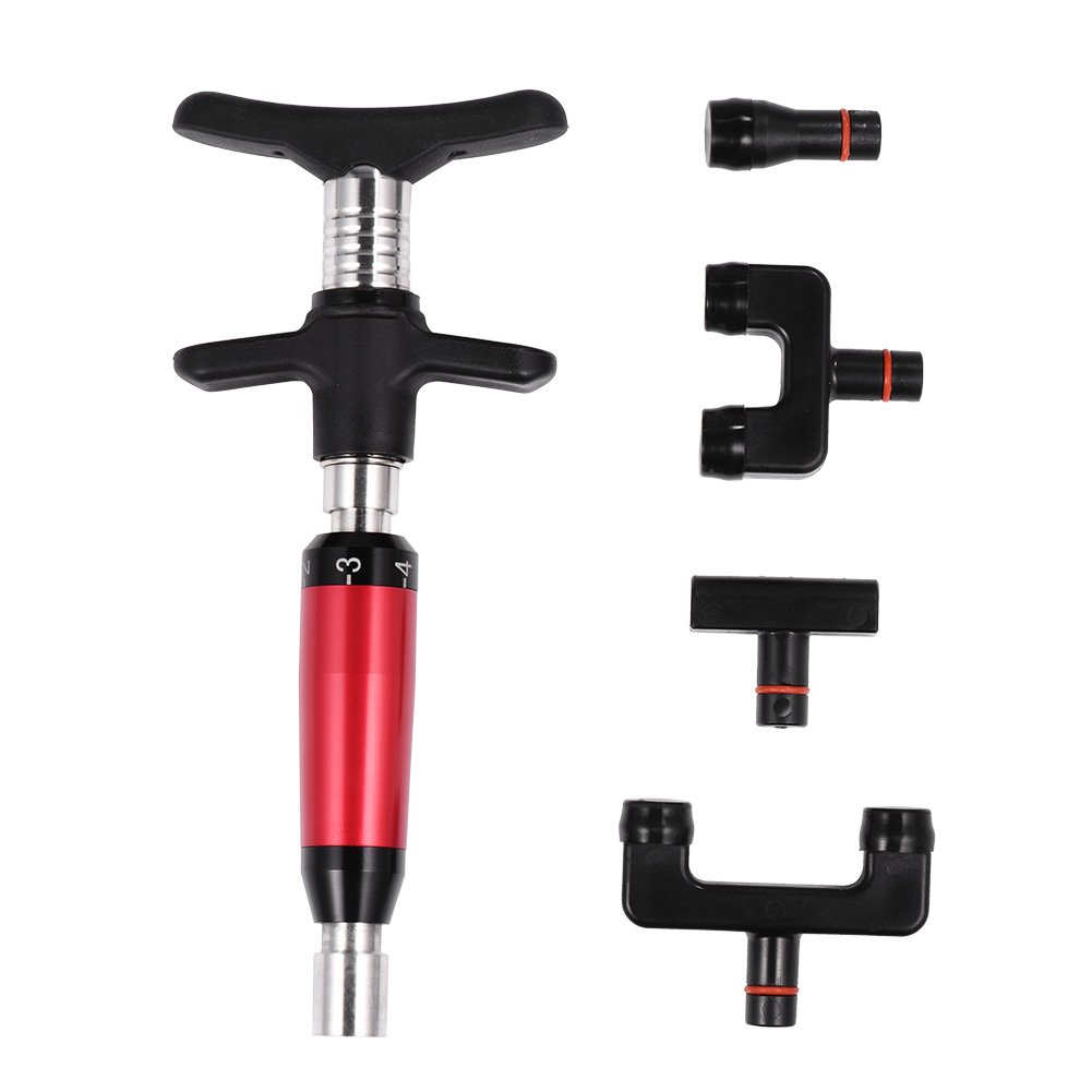 AMONIDA Chiropractic Adjusting Tool - Handheld Back Massager with 4 Heads for Muscle Relaxation, Deep Tissue Therapy & Spinal Alignment - Perfect for Home Use, Office Relaxation & Post-Workout Recovery