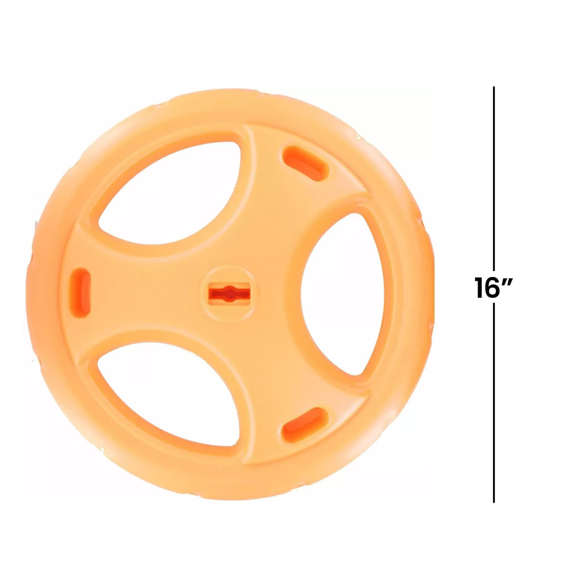 16 Inch Orange Front Big Wheel Replacement Part - Durable & Smooth Ride for Kids' Big Wheel Tricycles - Perfect for Outdoor Play, Backyard Fun, and Neighborhood Cruising