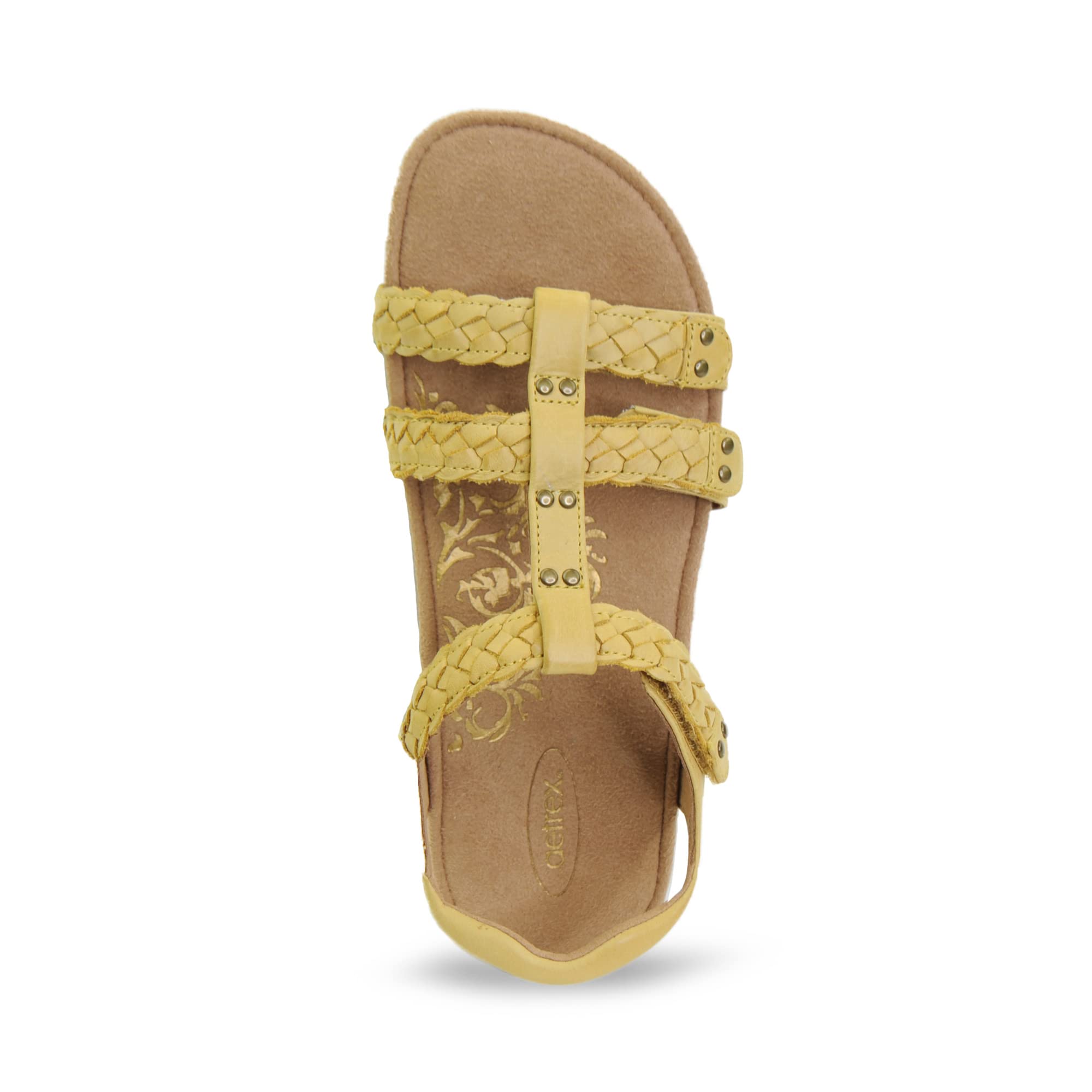 Aetrex Women's Reese Orthopedic Gladiator Sandals - Adjustable Comfort Sandals with Removable Center Strap for Plantar Fasciitis & Arch Support | Perfect for Walking, Travel & Summer Outfits