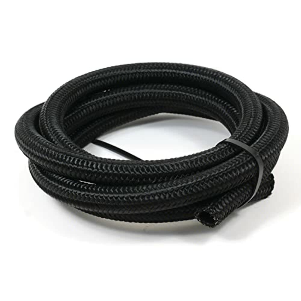 5350810 Black Nylon Stainless Steel Braided Hose -8AN x 10