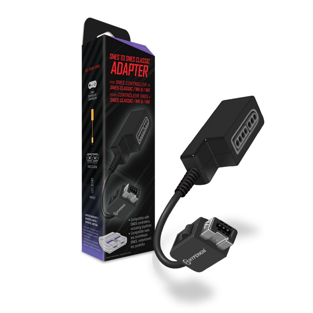 Hyperkin SNES to SNES Classic Controller Adapter - Compatible with Wii U & Wii - Retro Gaming Accessory for Classic Nintendo Consoles