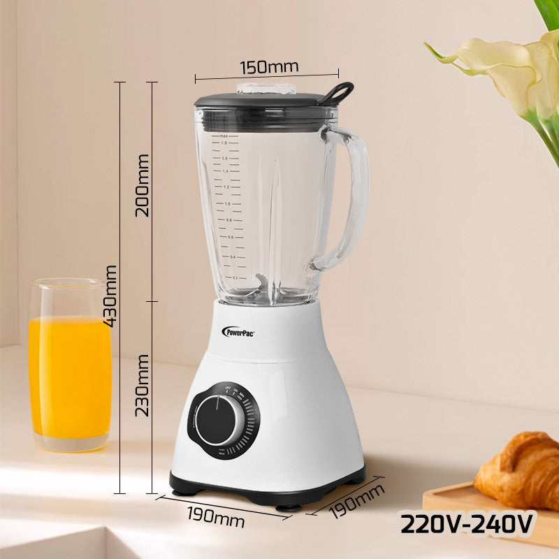 **1200W High-Speed Commercial Blender - Professional Bubble Tea & Smoothie Maker with Glass Jug (PPBL800) - Perfect for Cafes, Juice Bars & Home Kitchens**