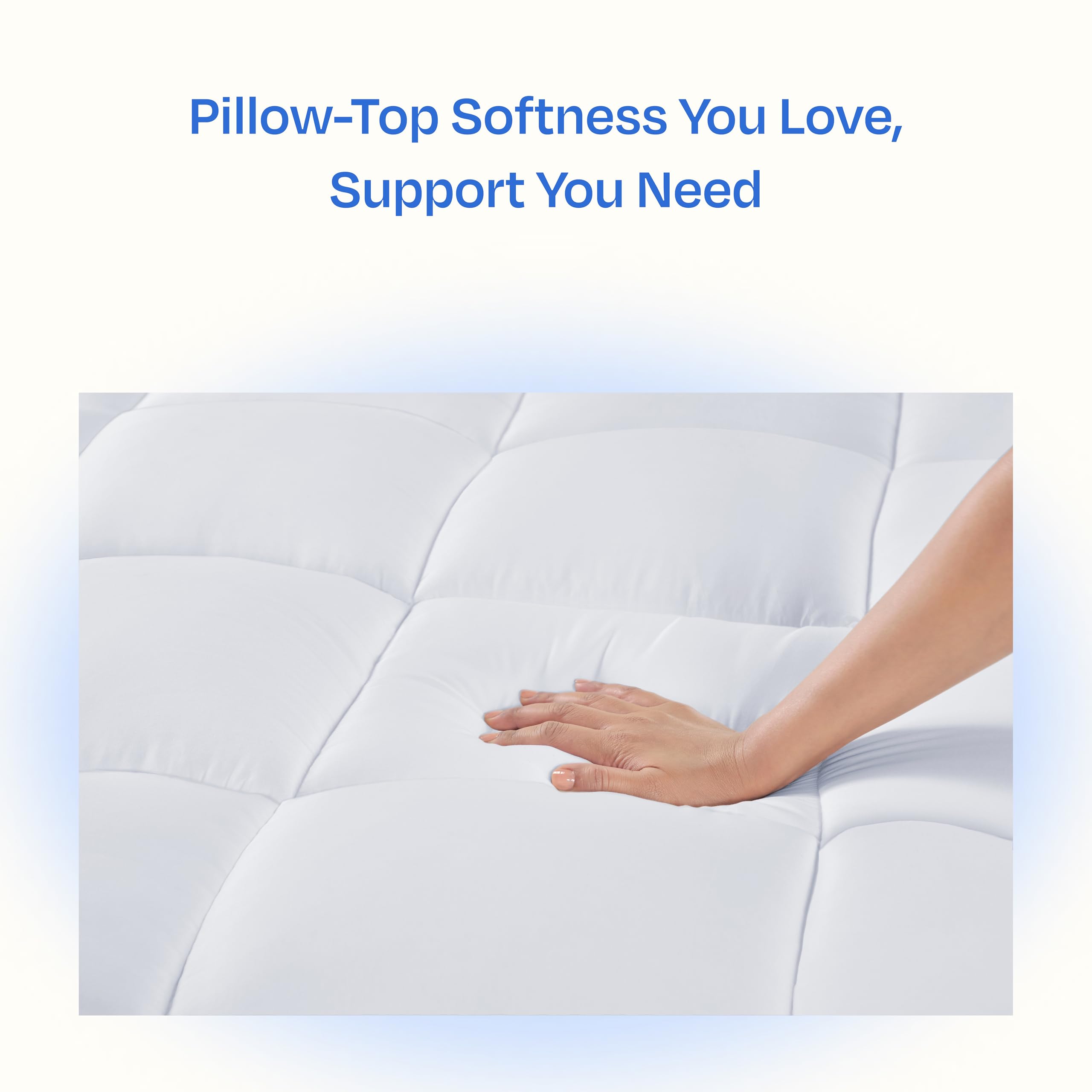 California Design Den Twin XL Cooling Mattress Topper - 900 GSM Pillow Top for Restful Sleep, Breathable & Skin-Friendly | Perfect for Hot Sleepers, Dorm Rooms & Guest Beds