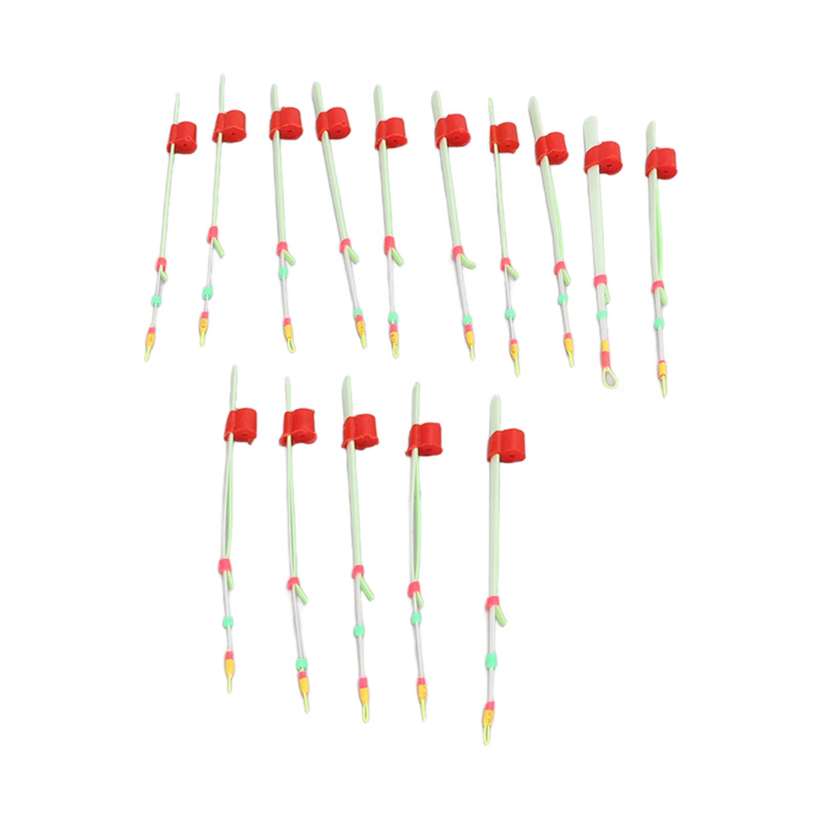 15Pcs Ice Fishing Rod Top Tips - Portable Mini Winter Fishing Pole Tip Accessories for Ice Fishing Tackle - Great for Ice Angling, Winter Fishing & Outdoor Adventures