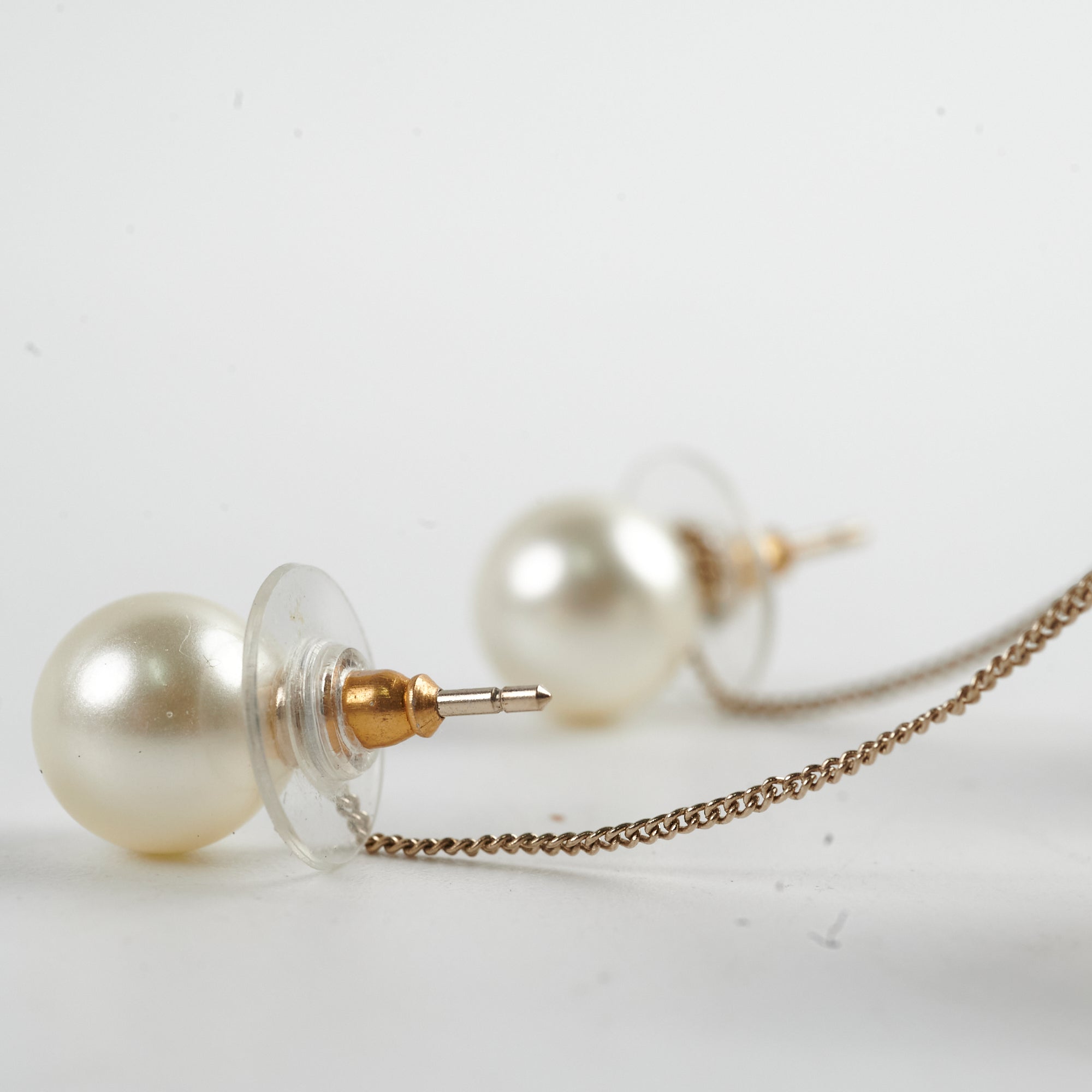 Chanel Pearl Drop Earrings - Elegant Costume Jewelry for Women | Perfect for Parties, Weddings & Special Occasions