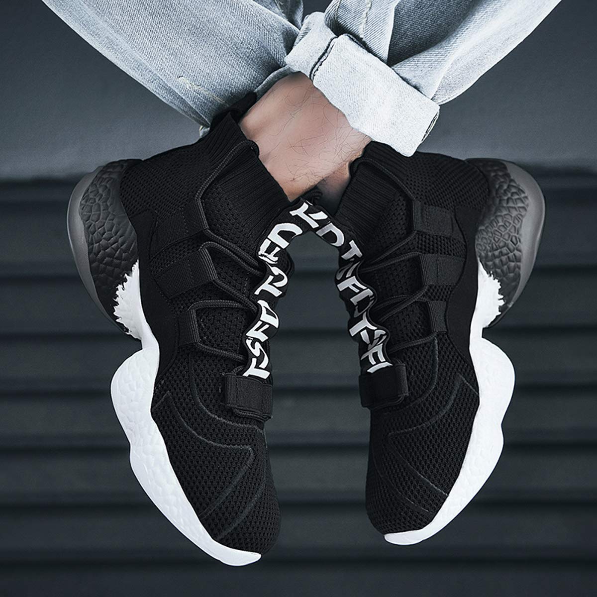 **LIBINXIF Breathable Non-Slip Sneakers for Women & Men – Lightweight Walking Shoes, Running Trainers, Couple Socks Shoes – Perfect for Gym, Jogging & Casual Wear**