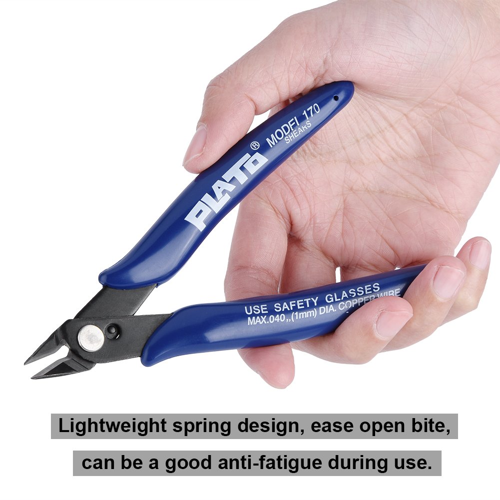 SoaruP 3D Printer Wire Cutter - Professional Side Cutting Nippers, Snips & Diagonal Pliers Tool for Electronics, Jewelry Making & DIY Crafts | Perfect for 3D Printing, Wire Work & Electrical Projects