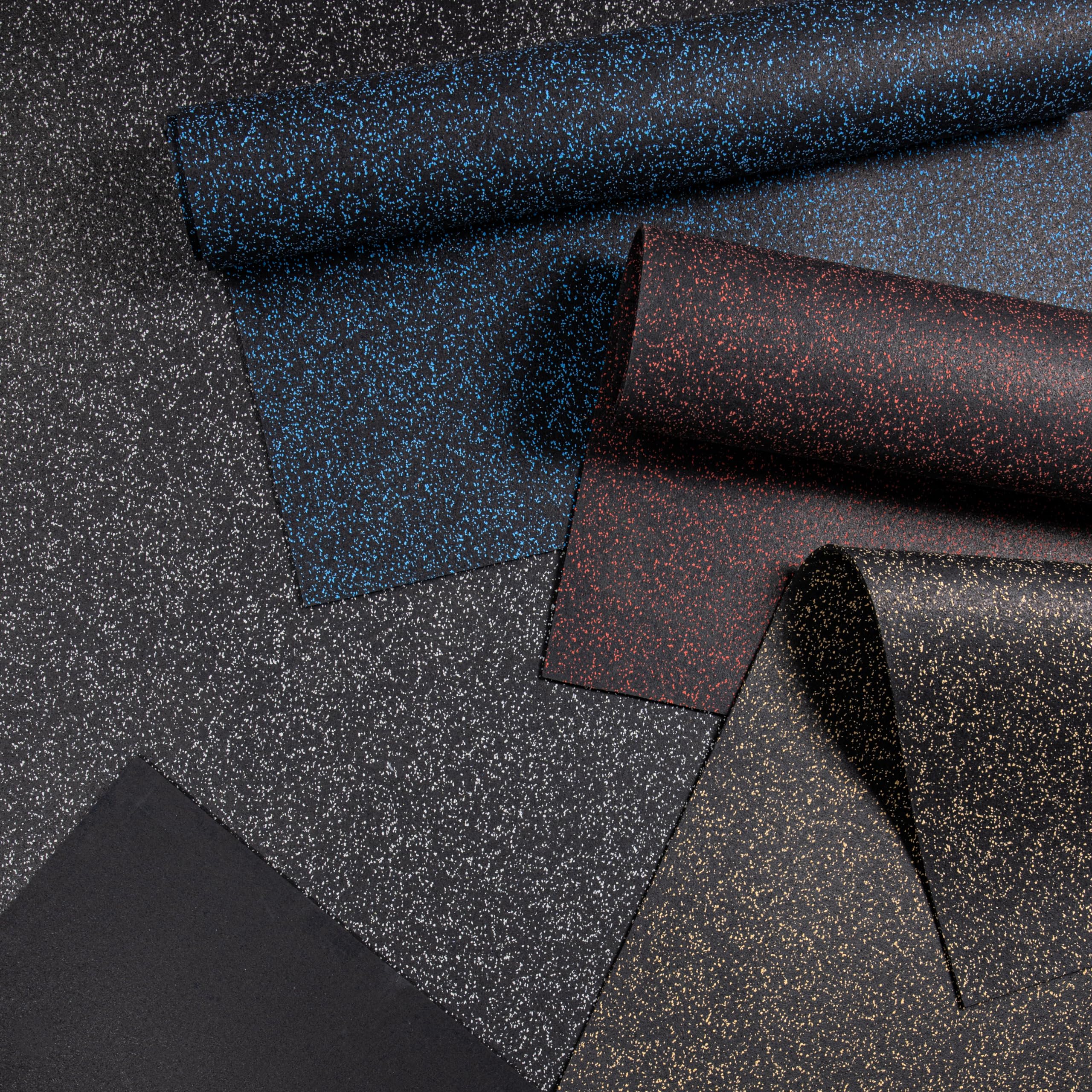 Playsafer Genaflex Rubber Gym Floor Mat - Heavy Duty Commercial Protective Gym Flooring Roll, 8mm Thick (4' x 20', Black) - Ideal for Home Gyms, Fitness Centers & Martial Arts Studios