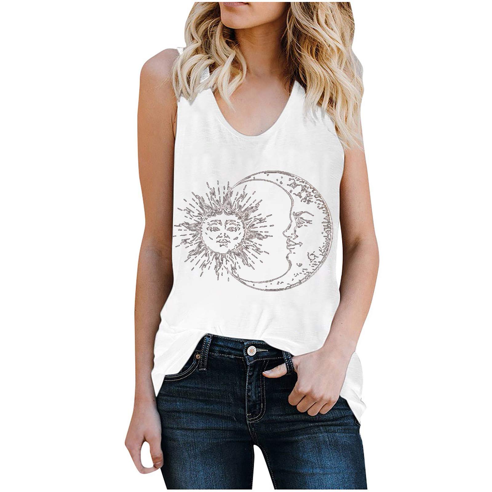 Women's Summer Sleeveless Camisole Crop Top - Black Skeleton Skull Print Vest Shirt | Casual Wear, Beach Outfit, Festival Fashion, Street Style