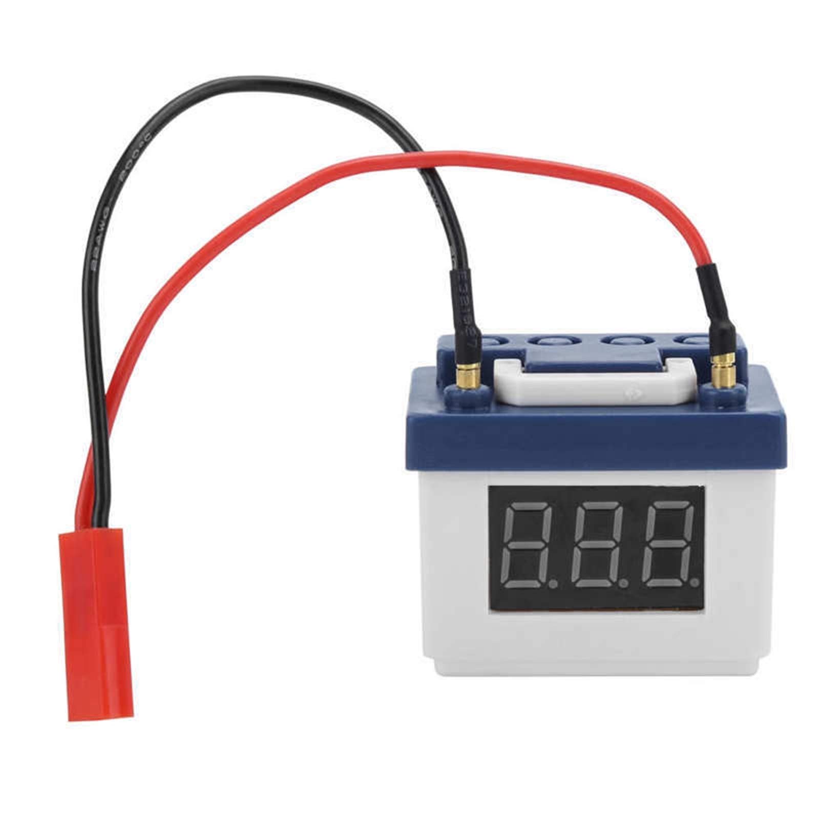 WSF-Model 1PC Simulation Battery Low Voltage Alarm Accessory for SCX10 TRX4 1/8 1/10 Scale RC Cars - White | Prevent Damage to Your RC Vehicle During Off-Road Adventures