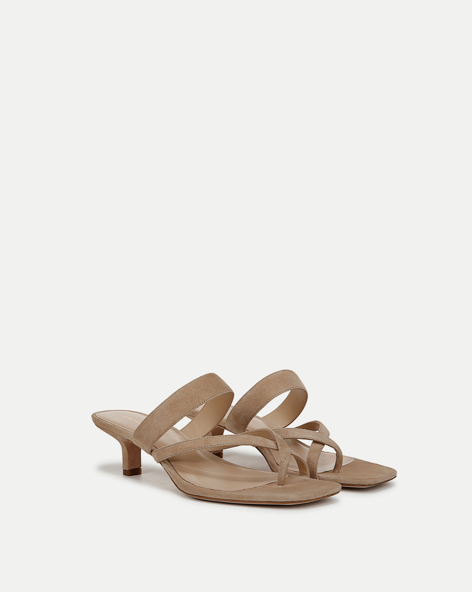 Alanis Suede Sandals for Women - Comfortable Summer Slide Sandals with Soft Suede Upper & Cushioned Footbed - Perfect for Beach, Vacation, and Casual Outings