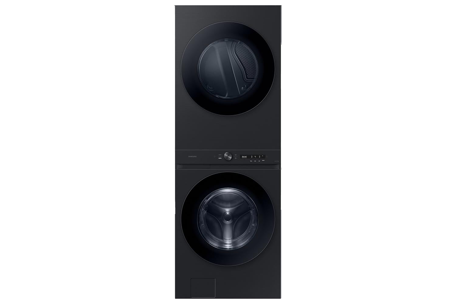 Samsung 12.9 cu.ft Smart Black Stainless Steel Laundry Hub Washer Dryer Combo - WH46DBH550EVAC - Perfect for Small Spaces & Energy-Efficient Home Laundry