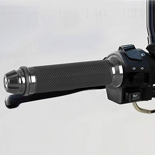 Keenso CNC Aluminum Motorcycle Handlebar Grips - 7/8
