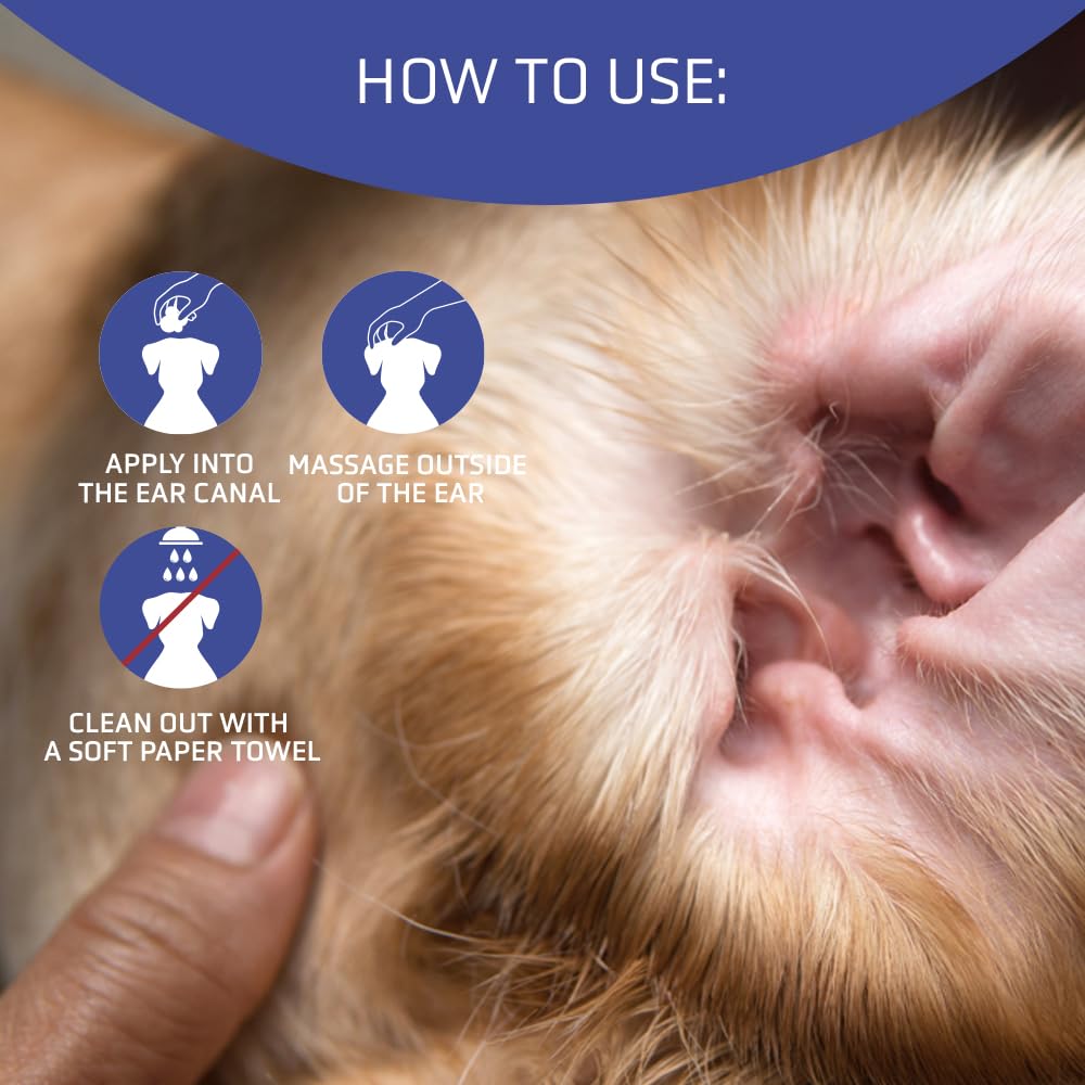 Artero Aurigel Ear Cleaner for Dogs & Cats – Gentle Ear Cleaning Solution for Pets – Removes Wax & Odor – Safe & Effective for Home Use