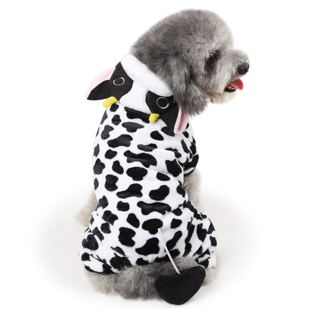 UKCOCO Halloween Dog Costume - Milk Cow Outfit Jumpsuit for Pets, Puppy Supplies (Size XL) - Perfect for Halloween Parties, Pet Parades & Photo Shoots